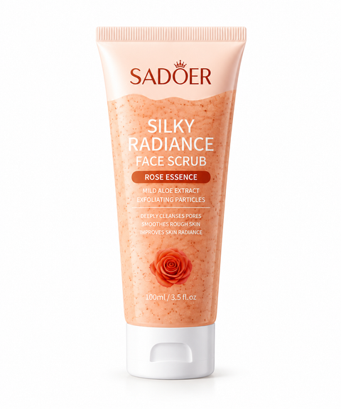 🫧🌸 SADOER Silky Radiance Face Scrub | سكراب تقشير وتنظيف الوجه ✨🧖🏻‍♀️💗