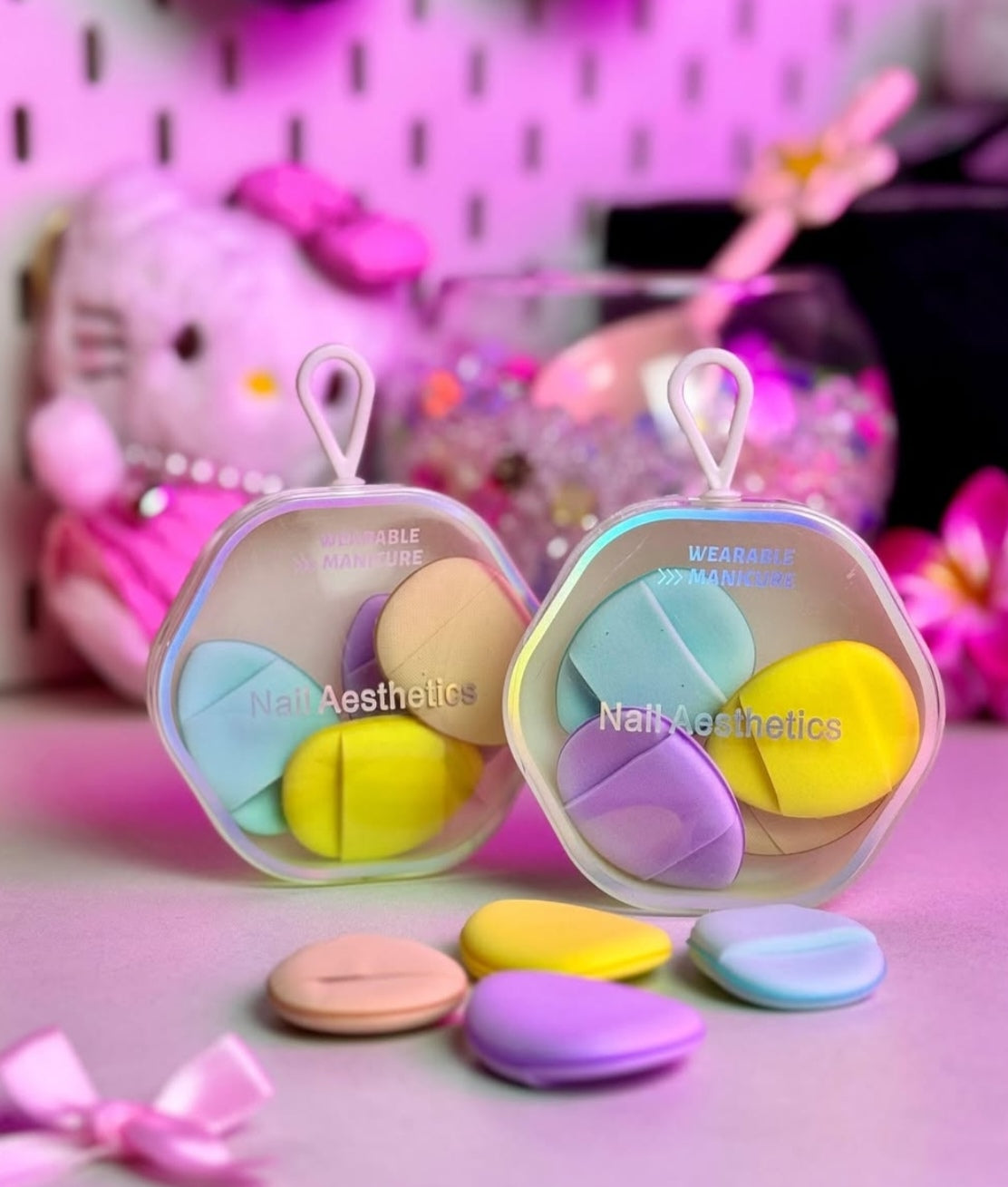 ميني بف مكياج – Mini Makeup Puff Set 💗✨