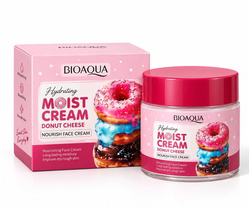 🍩🩷 BIOAQUA Donut Cream | كريم  مرطب الوجه بالدونات 🧴✨🎀