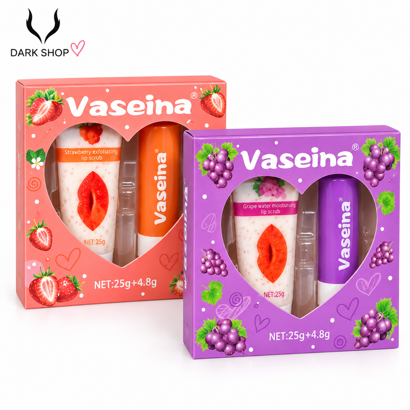 Vaseina Lip Scrub Set 🍓🍇💗
سكراب الشفايف + مرطب 🫧💋🎀✨