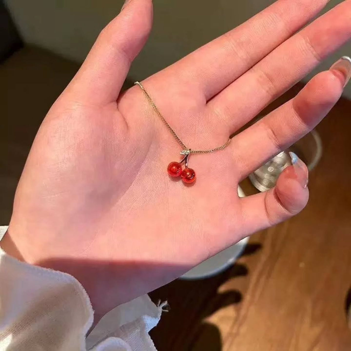 قلادة الكرز  ˚˖🍒 ₊˚. 𝅄 ˚₊ ౨ৎ