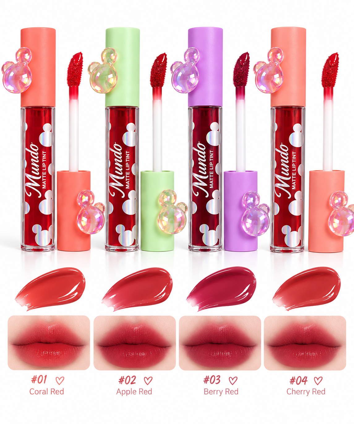 🎀 Mundo Lip Tint | تنت ميكي 🍒💋✨🫧